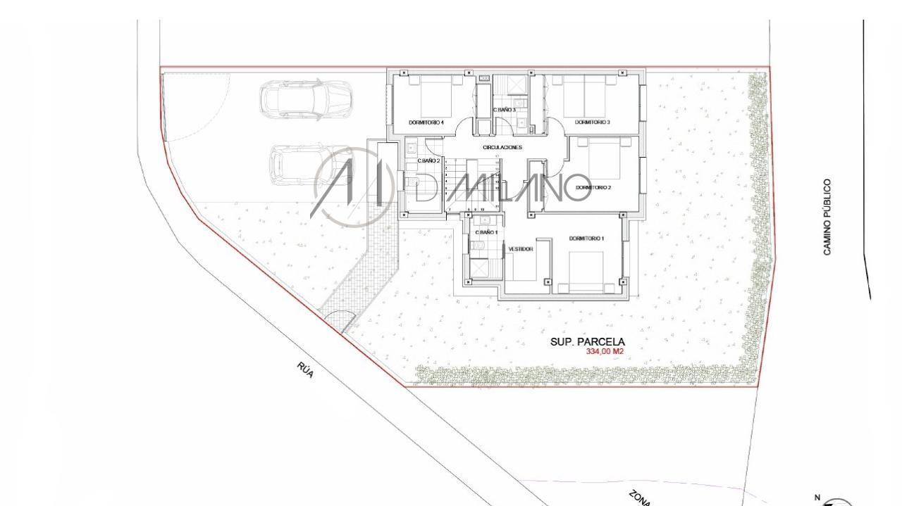 Chalet a estrenar en la urbanización Puente Romano, en Baiona