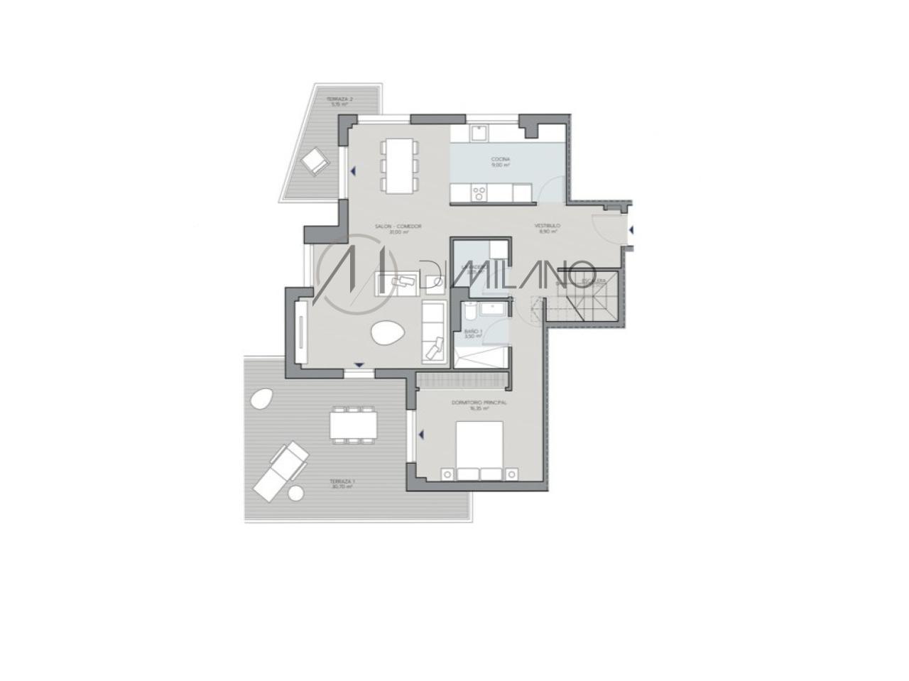 Exclusivo duplex  con 3 terrazas y vistas a la ría de Vigo